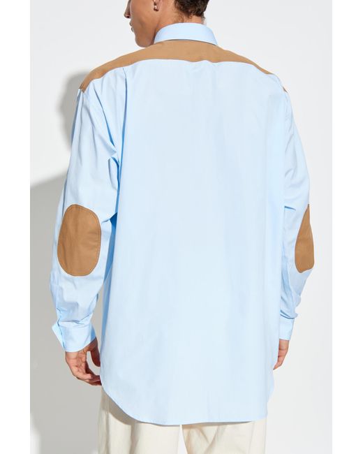 Moschino Blue Shirt With Print for men