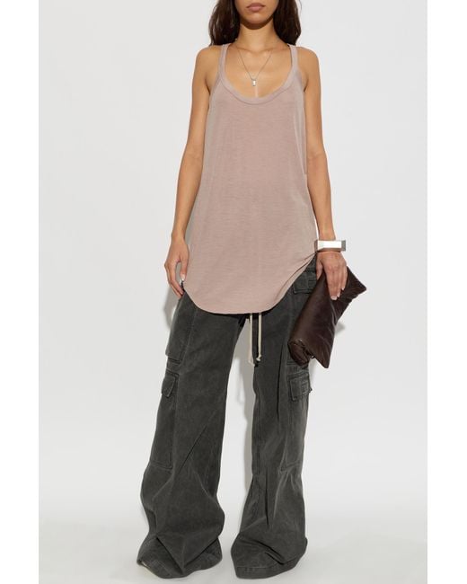 Rick Owens White Oversized Top