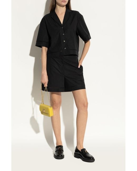 Furla Black "New Legacy" Loafers Shoes