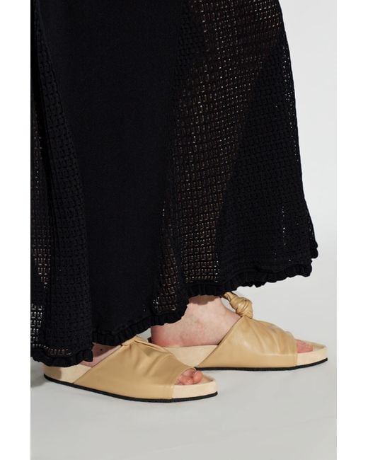 Lanvin Natural "Cocoon" Slides