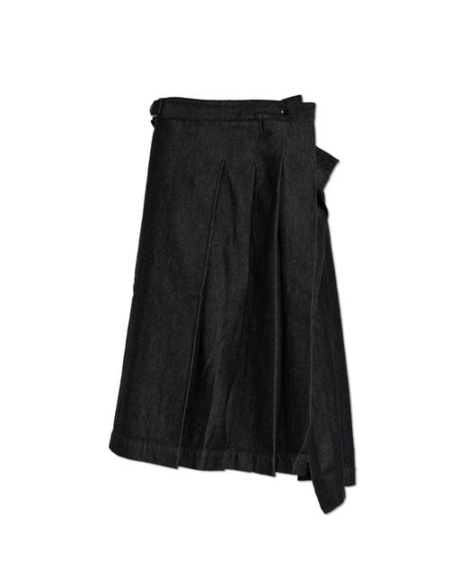 Y-3 Black Denim Skirt