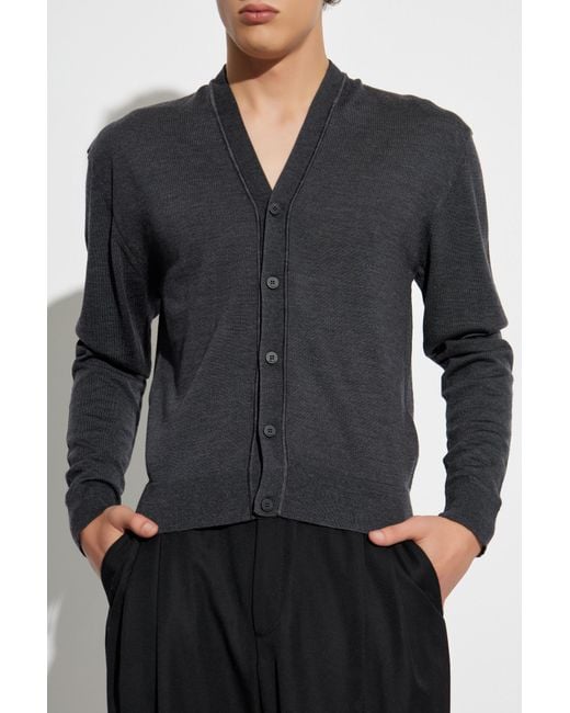 Jacquemus Black Wool Cardigan 'Brode' for men