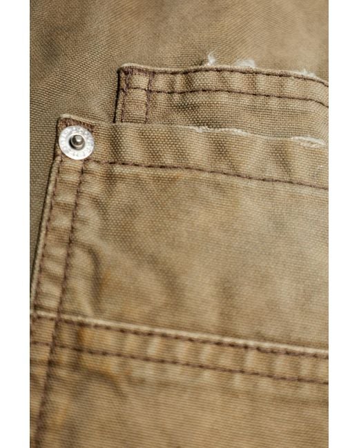 DSquared² Brown Denim Jacket With A Vintage Effect for men