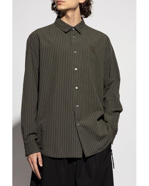 Acne Gray Striped Shirt for men