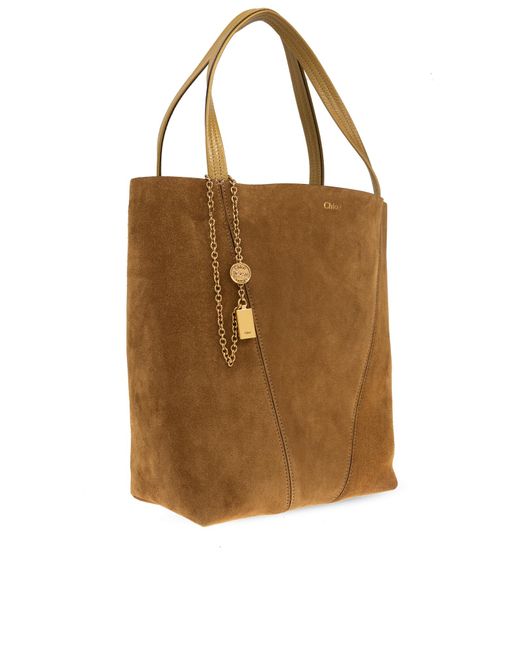 Chloé Brown Shoulder Bag Spin Medium'