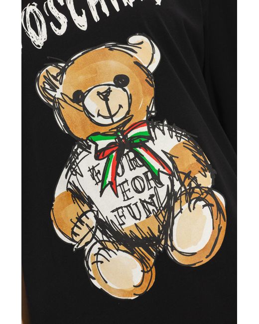 Moschino Black 'Teddy Bear' T-Shirt Dress