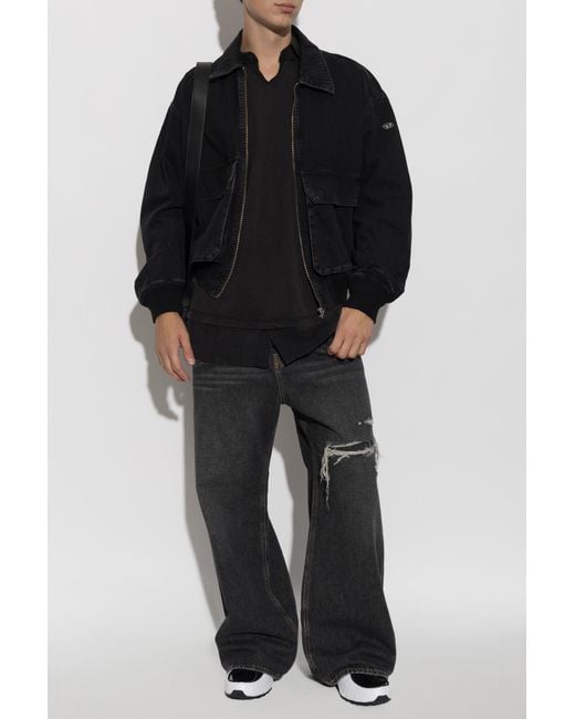 DIESEL Black Polo 'T-Ansel' for men