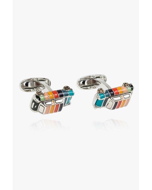 Paul Smith Blue Cufflinks With Logo for men