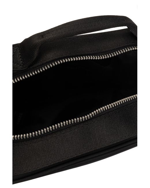Maison Kitsuné Black Belt Bag With Logo,
