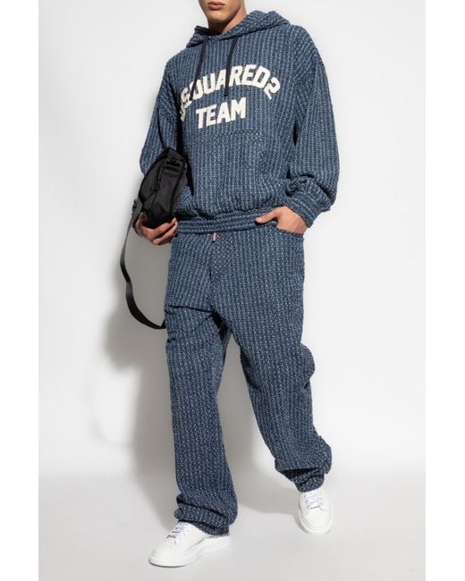 DSquared² Blue Gym Trousers for men