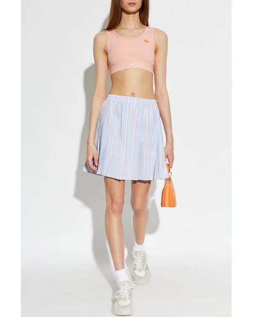 Lacoste White Pleated Skirt