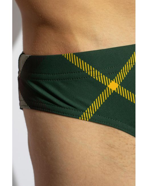 Burberry Green Swimming Briefs for men