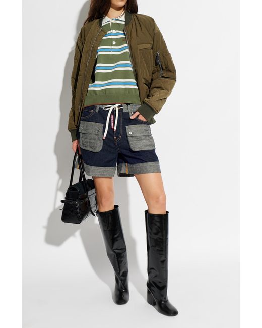 DSquared² Green Insulated 'Bomber' Jacket