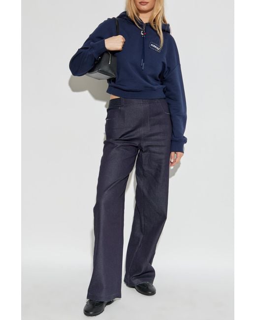 Marni Blue Sweatshirt With Logo