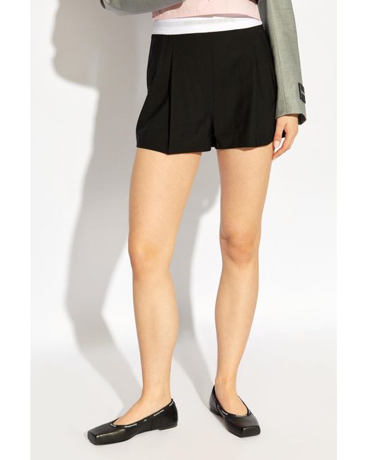 Alexander Wang Black Wool Shorts
