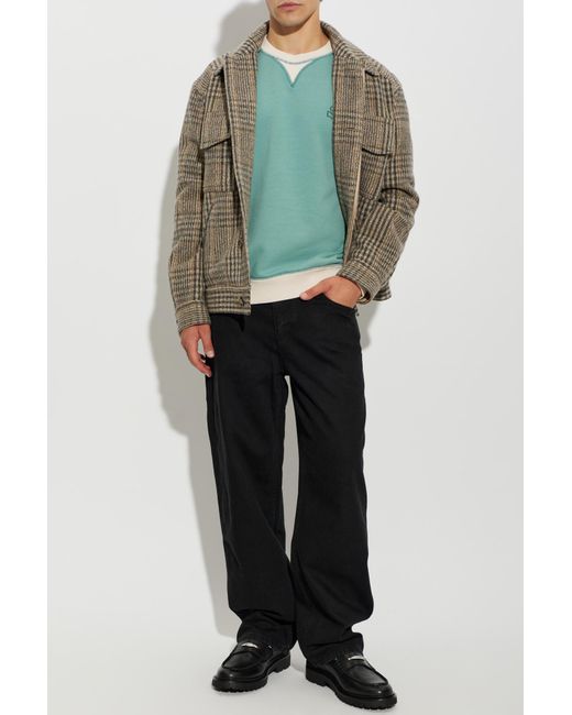 Isabel Marant Green Sweatshirt 'Miker' for men