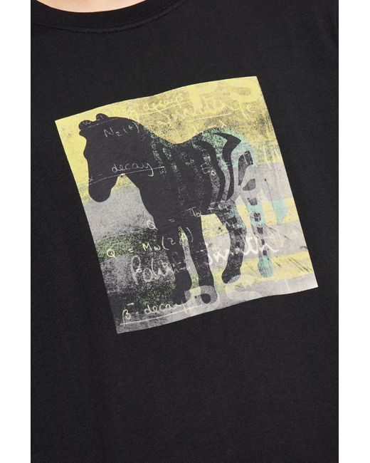 PS by Paul Smith Black Printed T-Shirt for men