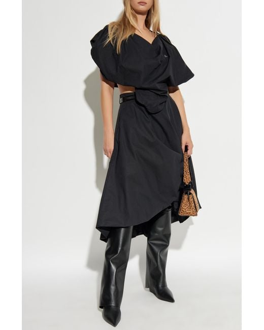 Vivienne Westwood Black Top With "z" Logo,