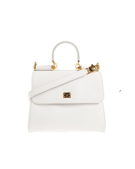 Dolce & Gabbana White "My Sicily Small" Bag