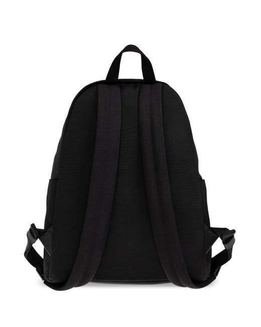 Moncler Black Backpack With Logo for men
