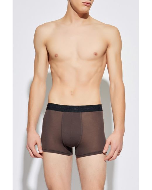 DSquared² Brown Boxers With Logo for men