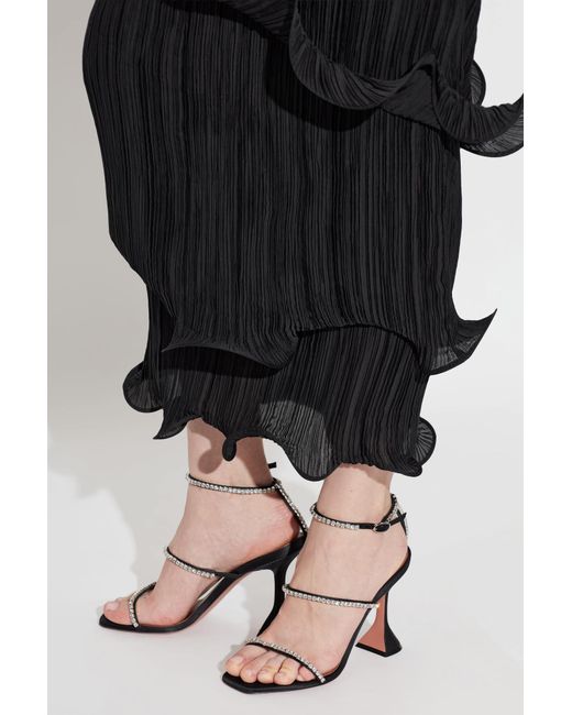AMINA MUADDI Black 'Gilda' Heeled Sandals