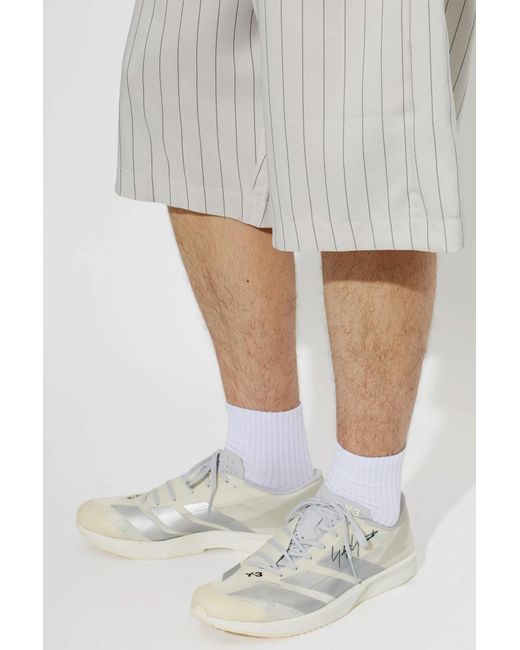 Y-3 White 'Adizero Rc6' Sports Shoes