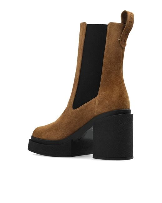NODALETO Natural Platform Ankle Boots