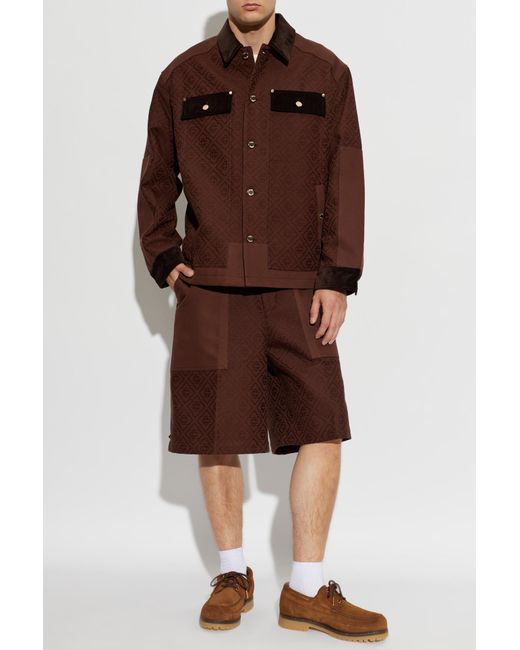 Casablanca Brown Monogram Jacket for men
