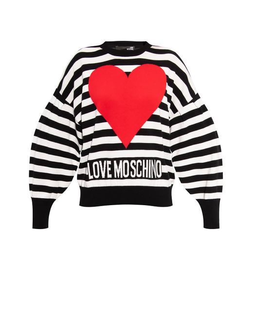 Love Moschino All Over Logo Jumper Black