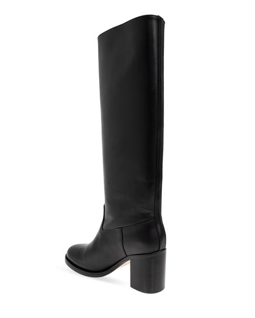 A.P.C. Black Heeled Boots