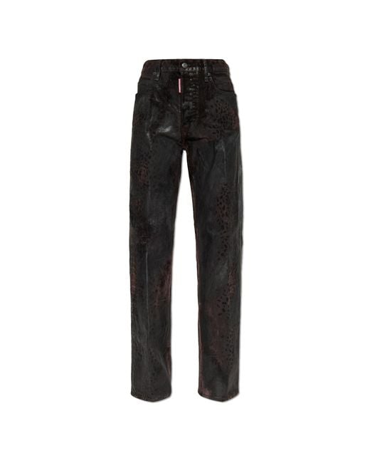 DSquared² Black San Diego Trousers