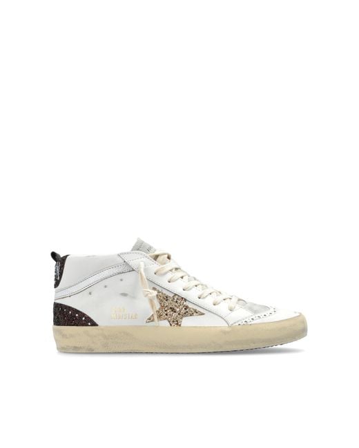 Golden Goose Deluxe Brand Blue Mid-Cut Sports Shoes 'Mid Star Classic'