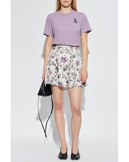 Kate Spade White Floral Motif Skirt