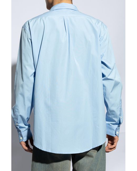 Y. Project Blue Shirt With Logo, for men