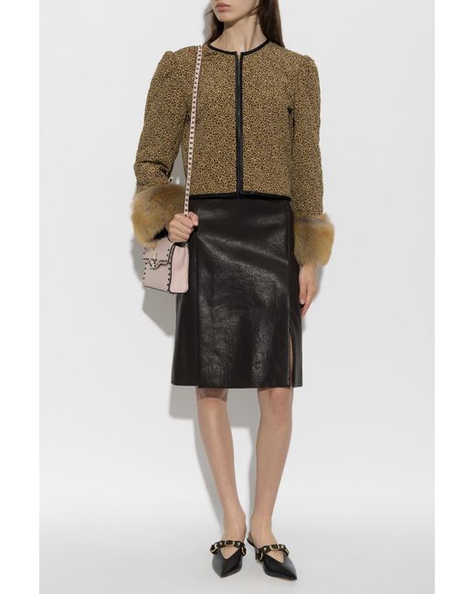 Valentino Garavani Green Jacket With Animal Motif