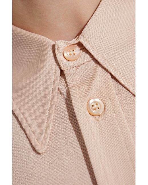 Maison Margiela Black Short-Sleeved Polo Shirt