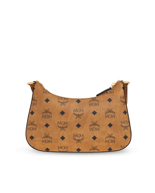 MCM Natural Double Shoulder Bag