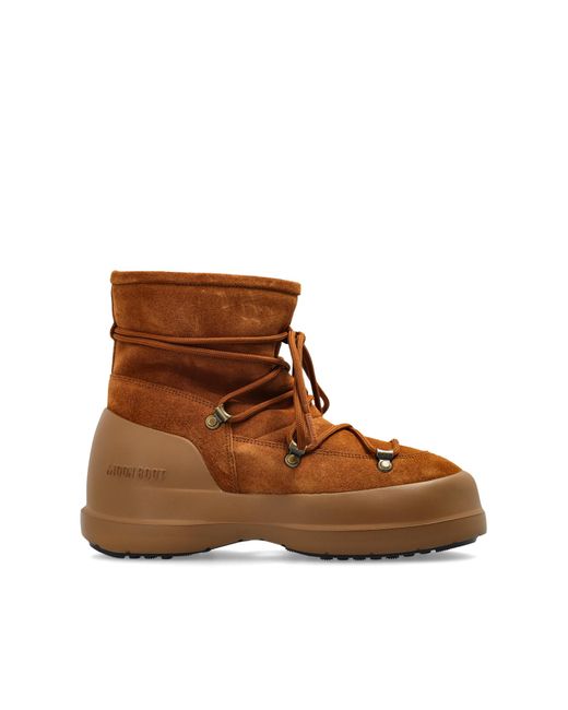 Moon Boot Brown Snow Boots Mc Luna Suede
