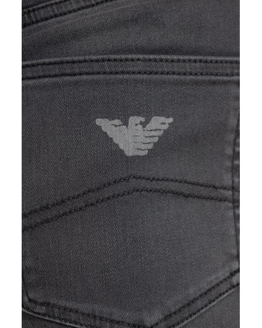 Emporio Armani Blue Jeans With Flared Legs