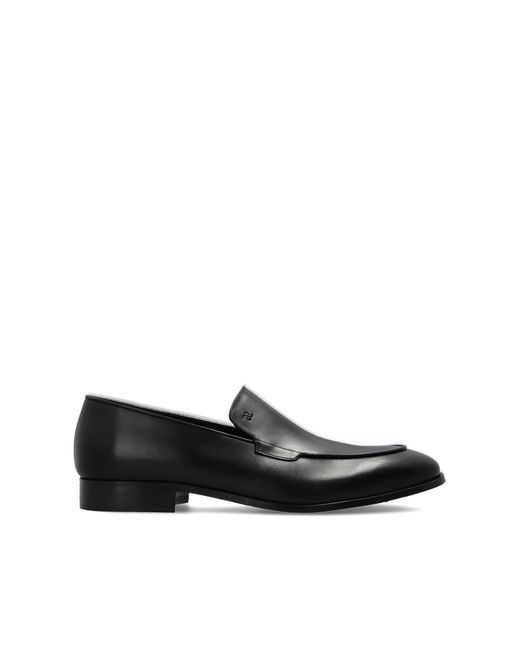 Fabi Black Leather Shoes Type 'Loafers' for men