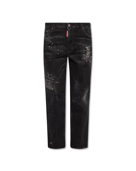 DSquared² Denim 'curvy baggy' Jeans in Black - Lyst