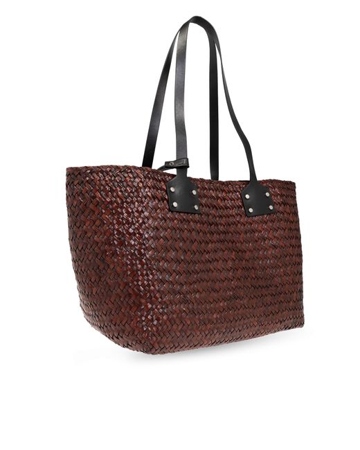 AllSaints Red ‘Mosley’ Shopper Bag