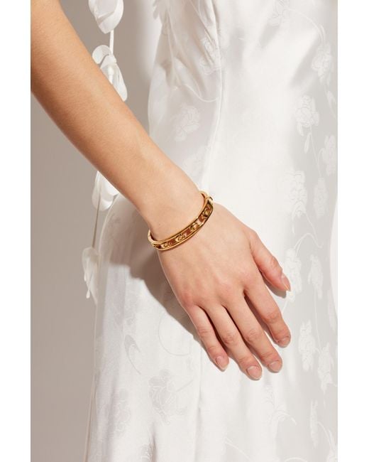COACH Metallic Bracelet With Logo