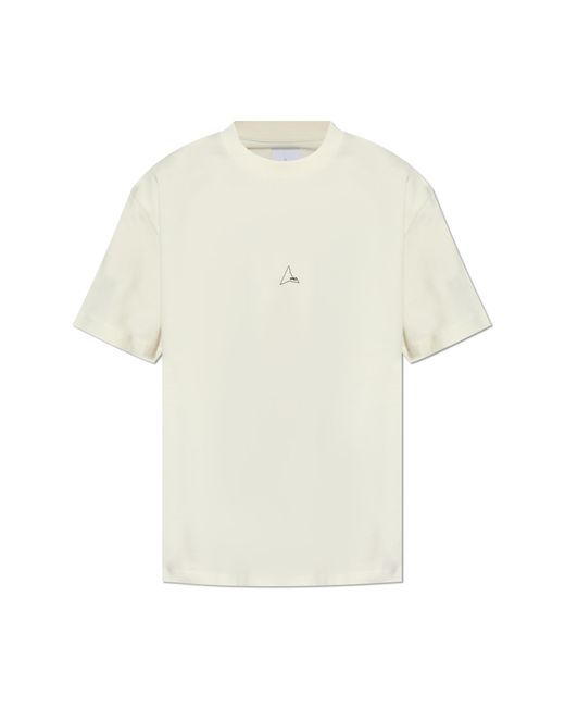 Roa White T-shirt With Logo, for men