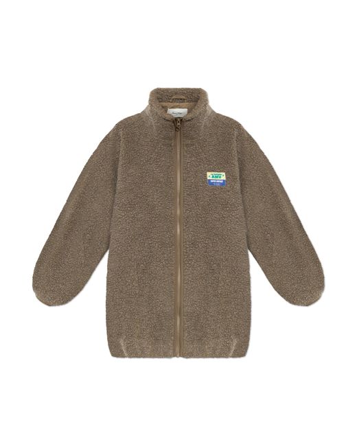 American Vintage Natural Fleece With Logo Patch