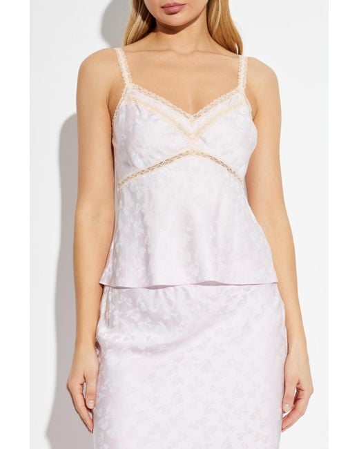 LoveShackFancy White Top 'Lirena'