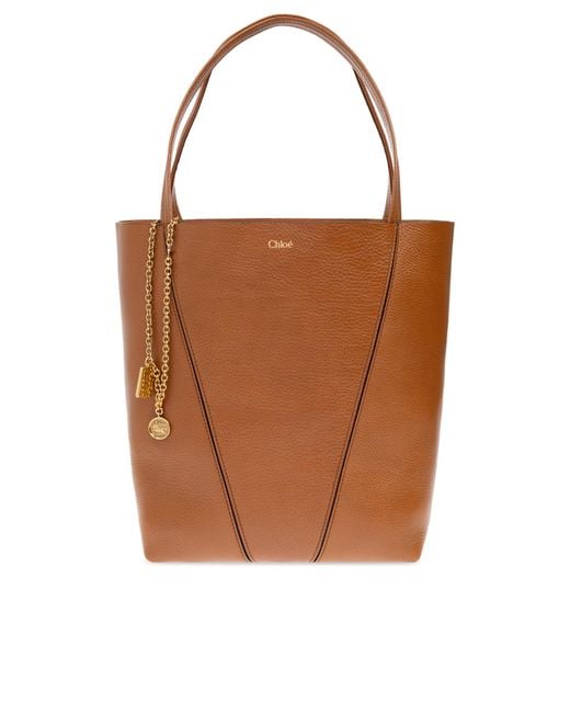 Chloé Brown Bag Spin Medium Type Shopper