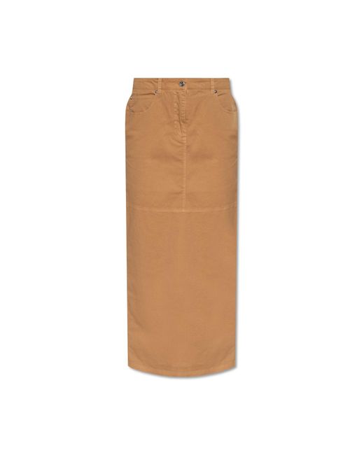 Herskind Brown ‘Nikita’ Skirt With Slit