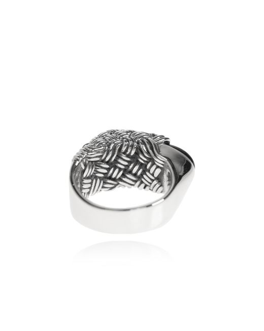 Bottega Veneta Signet Ring With A Stone in Pink for Men | Lyst